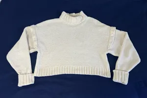 Urban Outfitters Cream‎ cropped sweater Size SP thumbnail 1