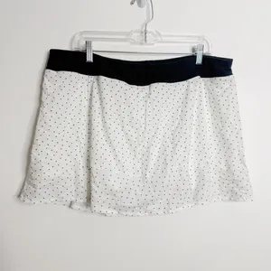 NWT Tasc Peformance Rhythm Tennis Skirt White Ace Dot‎ Size X-Large thumbnail 3