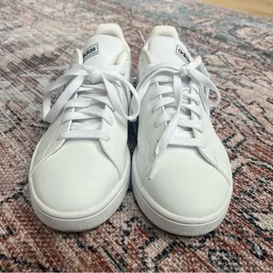 Adidas GRAND COURT 2.0 SHOES in White Size 8 Black Logo thumbnail 4