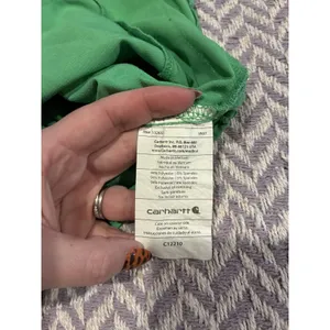 Carhartt Modern Fit Force Cross-Flex V-Neck Scrub Top Women's size Small Green thumbnail 7