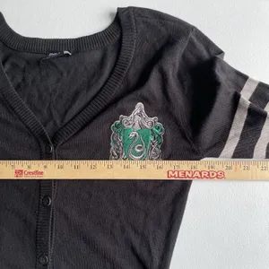 Warner Bros. Harry Potter Slytherin Cardigan Sweater Black Women's Size Medium thumbnail 10