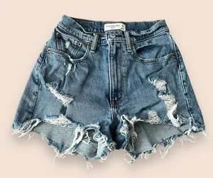 EUC high waisted denim curve love mom shorts thumbnail 1