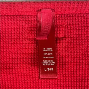 Skims waffle Henley in red
Size: Large thumbnail 2