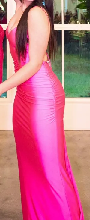 Sherri Hill Bright Pink Dress thumbnail 5