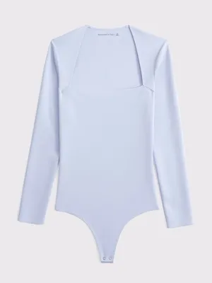 Abercrombie & Fitch Square Neck Long Sleeve Bodysuit thumbnail 1