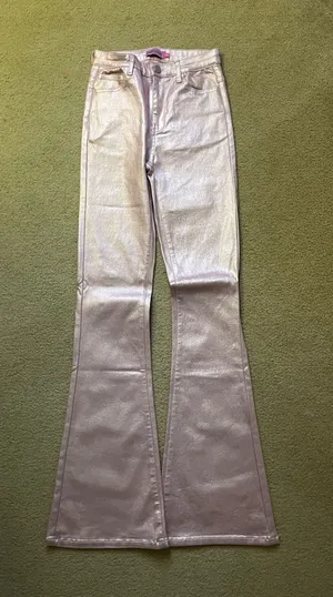 Edikted Pants Leather Flare thumbnail 1