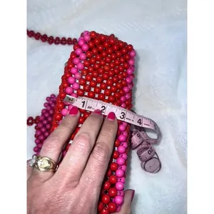NWT Kate Spade x Target Women's Red & Pink Beaded Shoulder‎ Bag Casual thumbnail 11