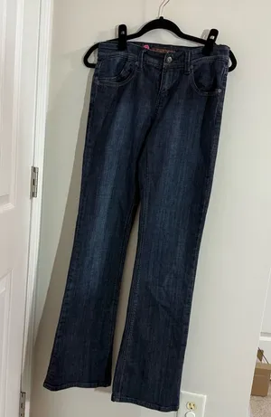 The Limited Blue Flare & Wide Leg Jeans Size 4 34” inseam thumbnail 1
