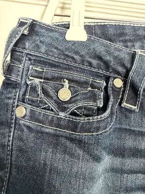 True Religion Y2K Low Rise Straight Dark Wash Jeans thumbnail 3