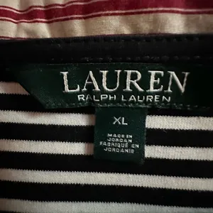 Lauren Ralph Lauren Black and White Boxy Polo Tee thumbnail 3