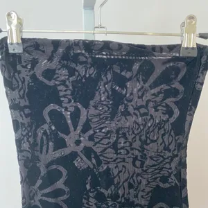 Tiger Mist‎ XS Black Strapless Mini Dress Burnout Velvet Mesh Floral Goth Witchy thumbnail 2