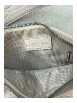Friday by JW PEI Cream Croc Embossed Shoulder Bag 90s Style thumbnail 7