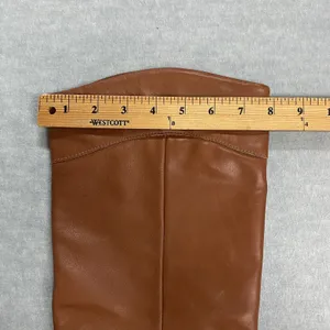 Vintage LL Bean Womens 7 M Tall Tan Brown Soft Leather‎ Riding Lace Boots Canada thumbnail 11