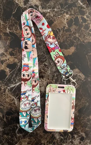 Labubu ID card badge lanyard thumbnail 2