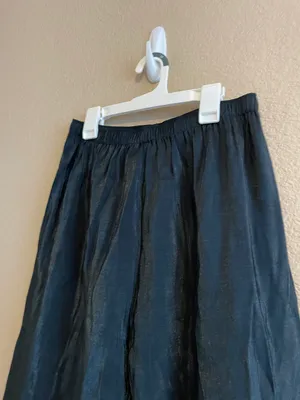 Black Shiny High Waisted Pants Size M thumbnail 3