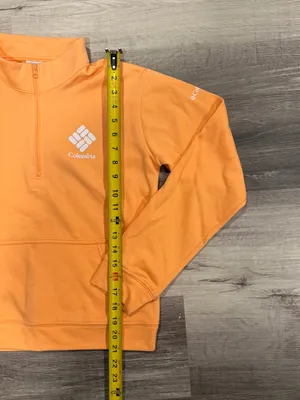 Columbia Womens Orange Trek French Terry 1/2 Zip Sweatshirt Size XS thumbnail 4