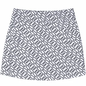 J.Lindeberg Women's Bridge Monogram Golf Skort White Navy thumbnail 1