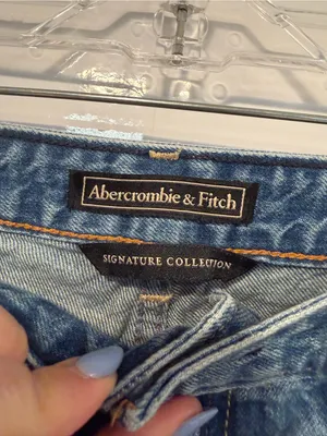 Distressed Blue Abercrombie and‎ Fitch vintage signature collection jeans thumbnail 2