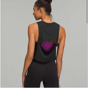 NWT Lululemon Open-Back Cropped Train Tank thumbnail 2