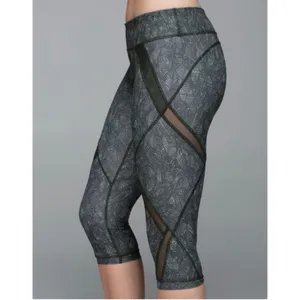 LULULEMON Cool To Street Crop Olive Green Palm thumbnail 2