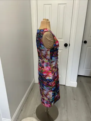 Joseph Ribkoff Multicolor Ruched Sheath Dress thumbnail 6
