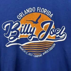 Orlando Florida Billy Joel Camping World Stadium Blue T-Shirt XL thumbnail 2