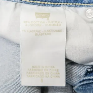 Levis Light Wash Mid Rise Denim Mini Skirt thumbnail 8