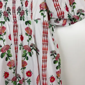 Hill House‎ Matilda Midi Dress Small Botanical Garden Floral Puff Sleeve Cottage thumbnail 6