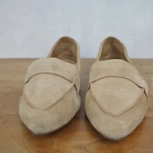 EXPRESS Tan Suede Pointed Toe Flats Size 9 thumbnail 2