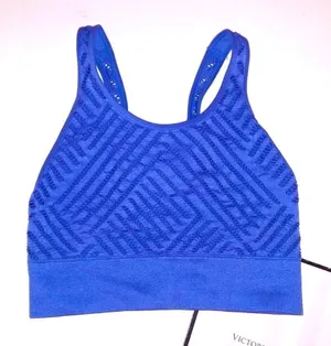 Victoria’s Secret Blue Seamless Stretch Unlined Sports Bra thumbnail 1