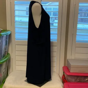 Chic Navy Cold Shoulder Dress Blue Size XL thumbnail 2