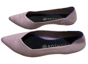 Rothy's The Point Slip-on Flats Size 8.5 Petal Pink Washable Comfort thumbnail 1