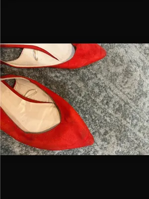 Primark Red Pointed Toe Slingback Flats thumbnail 4
