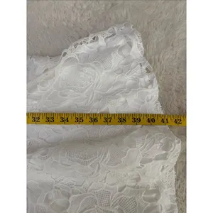 Lulus Divine Beauty White Lace Midi Dress With Pockets Size XS NWT Bridal Beach thumbnail 8