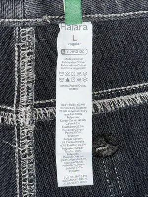 Halara Flex High Waisted Pull On Pockets Casual Bootcut Jean Sz L Iron Gate Gray thumbnail 7