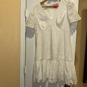 Lily Pulitzer Sz 10 Eyelet White Dress thumbnail 3