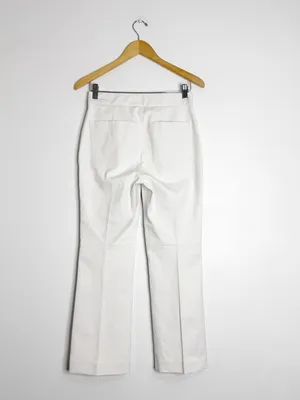 SPANX On-The-Go Kick Flare Pants White Size Small Stretch Pull On thumbnail 2