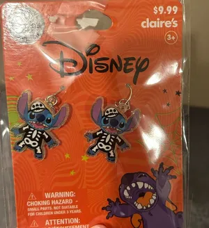 Disney Stitch Halloween dangle  Earrings thumbnail 1