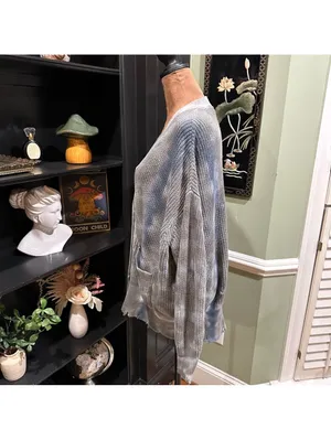 Young Fabulous & Broke Indie Distressed Cardigan Sweater Size M/L thumbnail 8