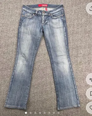 GUESS Women's Mid-Blue Bootcut Jeans with Faded Wash thumbnail 1