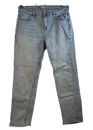 Old Navy Boyfriend Jeans Light Wash Distressed Denim Size‎ 6 thumbnail 1