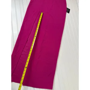 NWT Lulus Keeper of My Heart Magenta One-Shoulder Maxi Dress Wedding Size XL thumbnail 6