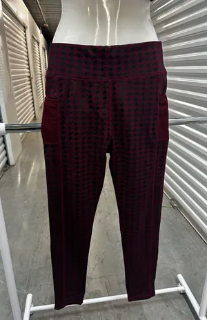 Maroon Two-Piece Activewear Set sports bra and leggings set. New Size S/M thumbnail 7