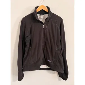 Patagonia R2 Regulator Fleece Jacket Womens L Black Full Zip Waffle Grid Jacket thumbnail 3