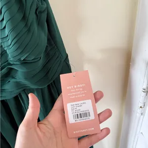 Birdy Grey NEW Laurie Empire Dress in Chiffon Emerald thumbnail 8