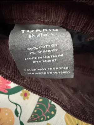 Torrid Womens Brown Corduroy fall Mini Skirt size 18 thumbnail 6