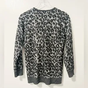 LA VIE‎ by REBECCA TAYLOR Leopard Cardigan Sweater thumbnail 4