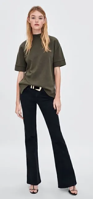 Zara High Neck Sweatshirt   thumbnail 1