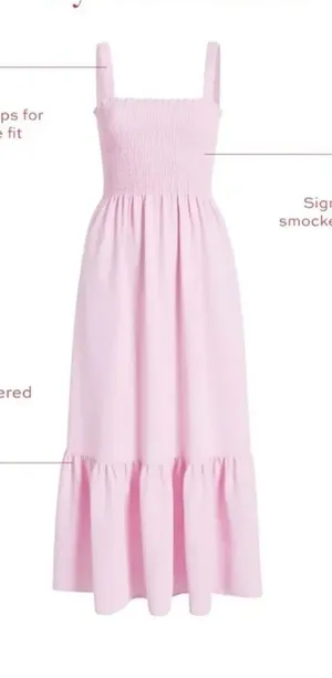 Hill House The Anjuli Dress In Ballerina Pink, XXS thumbnail 1