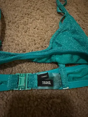 Triangl Maia Bikini Sparkle Jaded Set w/ Bag thumbnail 4